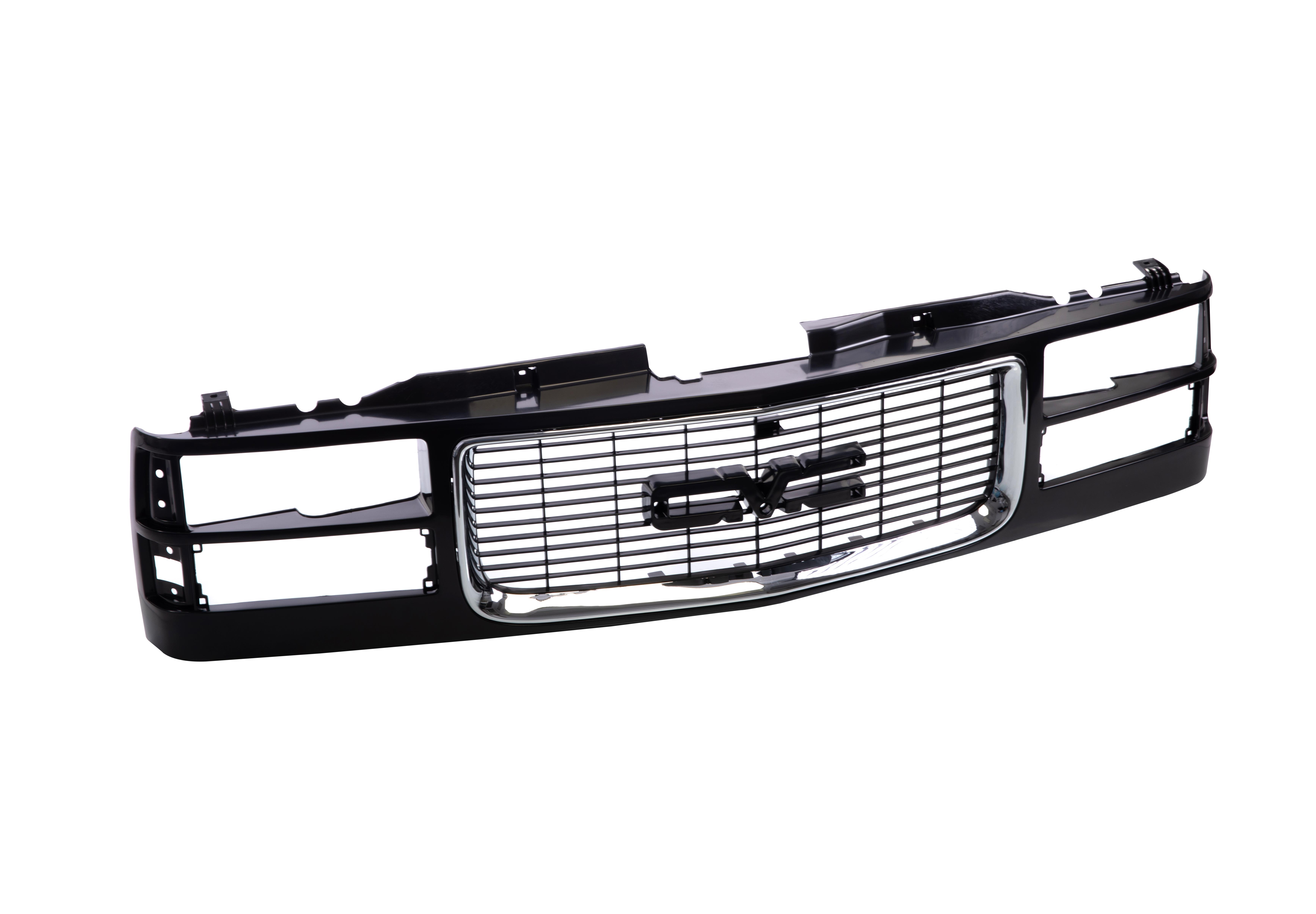 Chrome Trim Black Grille GM1200392 For 94-98 GMC Sierra C/K Truck